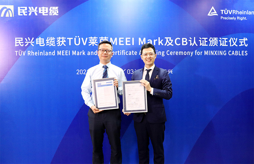 喜讯！尊龙体育电缆获颁德国莱茵TUV权威认证证书
